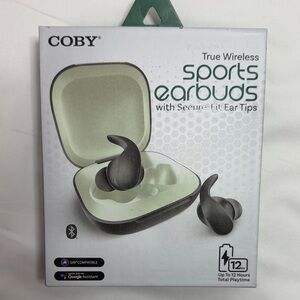 Coby True Wireless Sports Earbuds with Secure-Fit Ear Tip